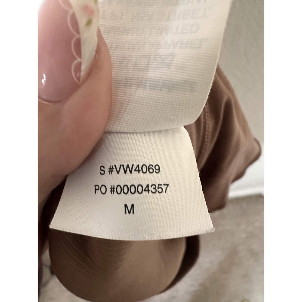 Vuori Aston Wide Leg Ribbed Pants Brown Size M Cozy Lounge Athleisure - Picture 5 of 7